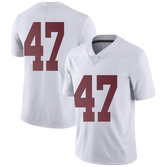 Alabama Crimson Tide Men's Byron Young #47 No Name White NCAA Nike Authentic Stitched College Football Jersey RO16P54EH
